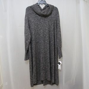 Studio One Grey Cowl Neck Dress Size 3X NWT